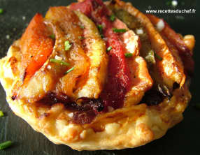 Tartelette de rougets aux poivrons