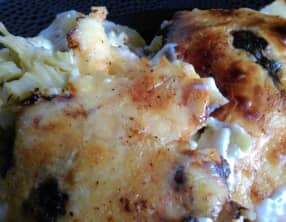 Gratin de brocoli, jambon et pommes de terre aux 3 fromages