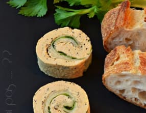 Maki de foie gras, pomme verte et vanille