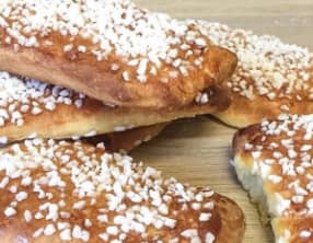 Carrés briochés au sucre perlé