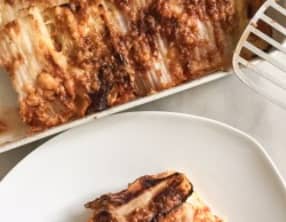 Lasagnes de chou végétariennes