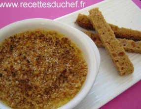 Crème brûlée au foie gras