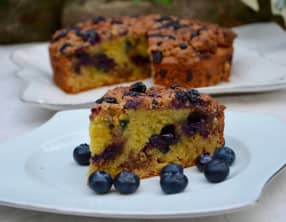 Crumb cake aux myrtilles