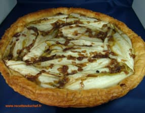 Tarte aux endives caramélisées