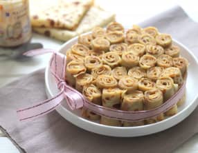 Rouleaux de crêpes à la confiture de lait