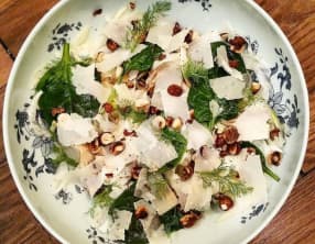 Fenouil, poire et épinards