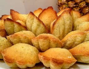 Madeleine vanillée et citronnée