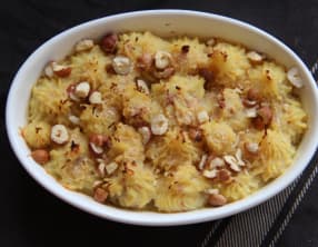 Parmentier de Panais façon duchesse aux noisettes