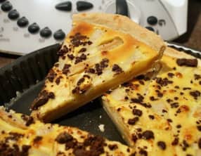 Tarte poires et pépites de chocolat