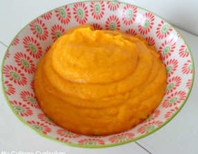 Purée de potiron, patate douce et carottes