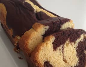 Cake marbré au chocolat