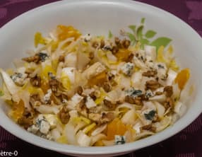 Salade d'endives aux oranges et noix