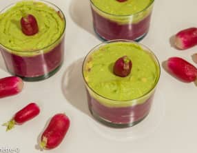 Verrine de betteraves et avocat