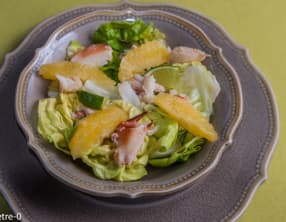 Salade de crabe à l'orange