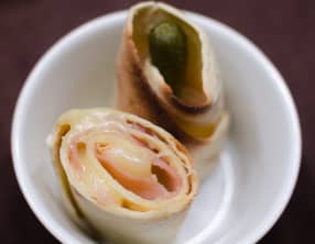 Roulés à la raclette et au jambon St Daniel
