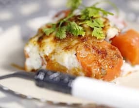 Gratin de carottes au chèvre et au cumin