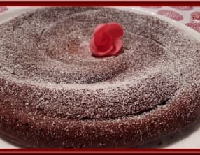 Gâteau au chocolat , pistache et amande