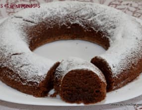 Gâteau au chocolat sans lactose.