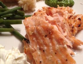 Filet de saumon aux zestes de clémentine