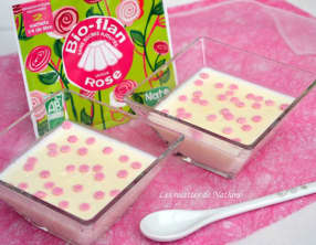 Bio-flan saveur à la rose