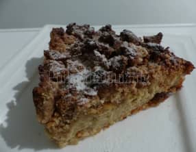 Crumb'cake pomme amande sans gluten à la farine de souchet