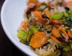 Poêlée de légumes aux riz