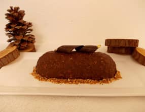 Entremet Dulcey praliné noisette façon rocher