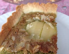 Tarte poires matcha