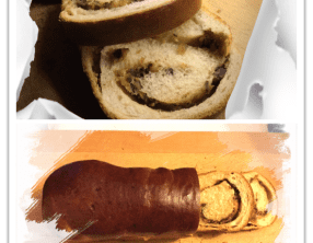 Brioche roulée au beurre de cacahuète