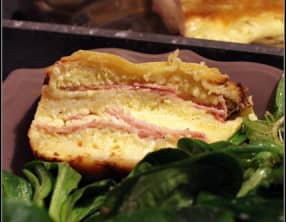 Croque cake à la raclette