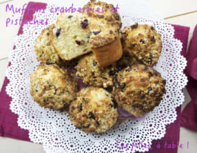 Muffins cranberries et pistaches