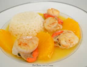 Saint Jacques sauce à l’orange