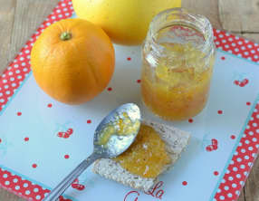 Marmelade de pamplemousse jaune à la vanille et à l'orange