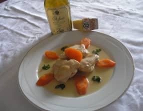 Fricassée de volaille, comté et savagnin