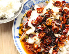 Poisson bouilli au piment et poivre du Sichuan