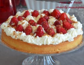 Tarte aux fraises chantilly mascarpone