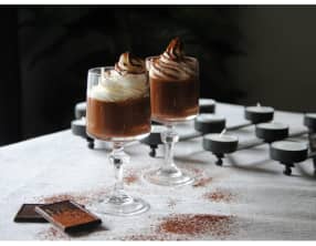 Mousse au chocolat et au café