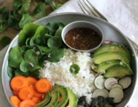 Veggie bowl croquant fondant