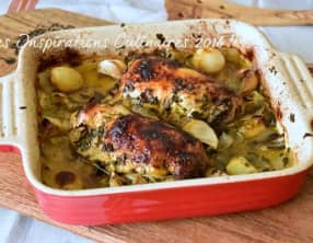 Cuisses de poulet au miel au four