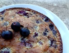 Fondant aux amandes et aux myrtilles