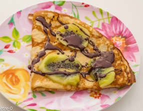 Crêpes kiwi sauce chocolat