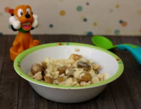 Risotto aux champignons et poulet