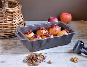 Pommes au four noix et cranberries