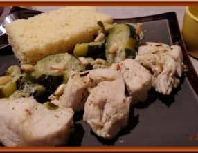 Poulet aux courgettes et Cumin