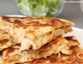 Quesadillas au poulet sauce bbq