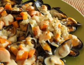 Mouclade de moules de bouchot de F.Graux