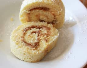 Bûche roulée au spéculoos et clémentines