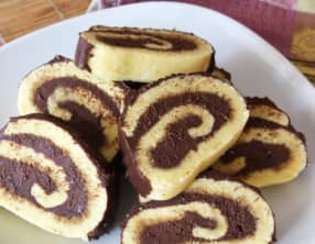 Roulé moelleux au chocolat