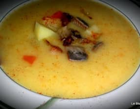 Soupe d'endives, pommes de terre et harengs