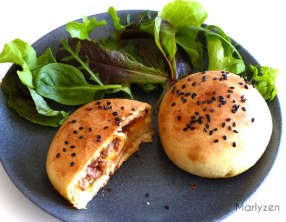 Buns farcis au boeuf et au fromage